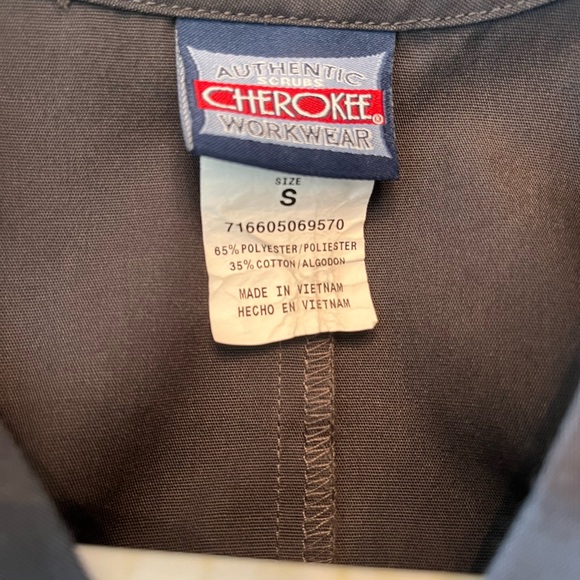 Cherokee Workwear Scrubs Charcoal Gray Small Petite - Picture 6 of 9